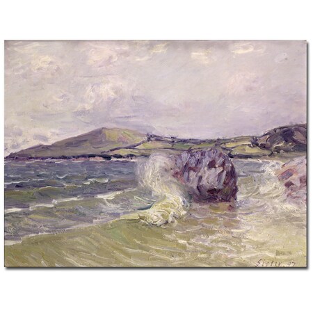 Trademark Fine Art Alfred Sisley 'Lady's Cove, Wales, 1897' Canvas Art, 35x47 BL0218-C3547GG